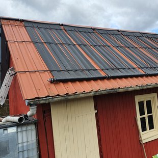 Solaranlage auf Blechdach 
